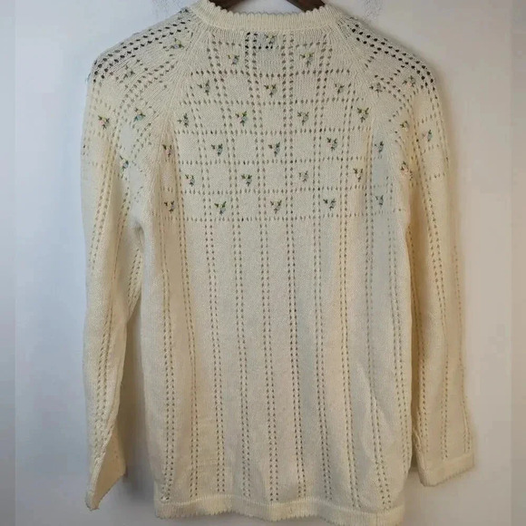 Vintage 70's Banff Sweater Bee Cardigan - Picture 2 of 6